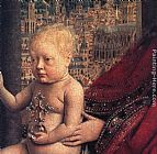 Jan van Eyck The Virgin of Chancellor Rolin [detail 2] painting